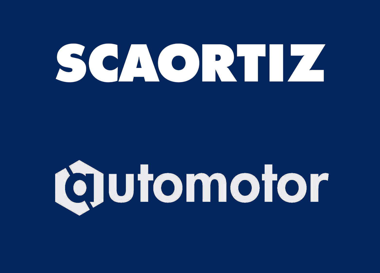 logo scaortiz con automotor cuadrado