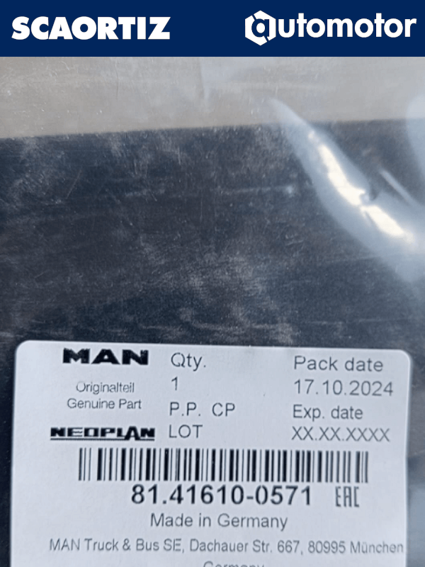 Refuerzo Placa Man Referencia: 81416100571